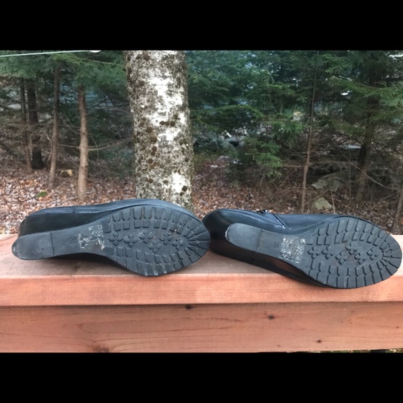 Tall wedge leather boots - Picture 4 of 8